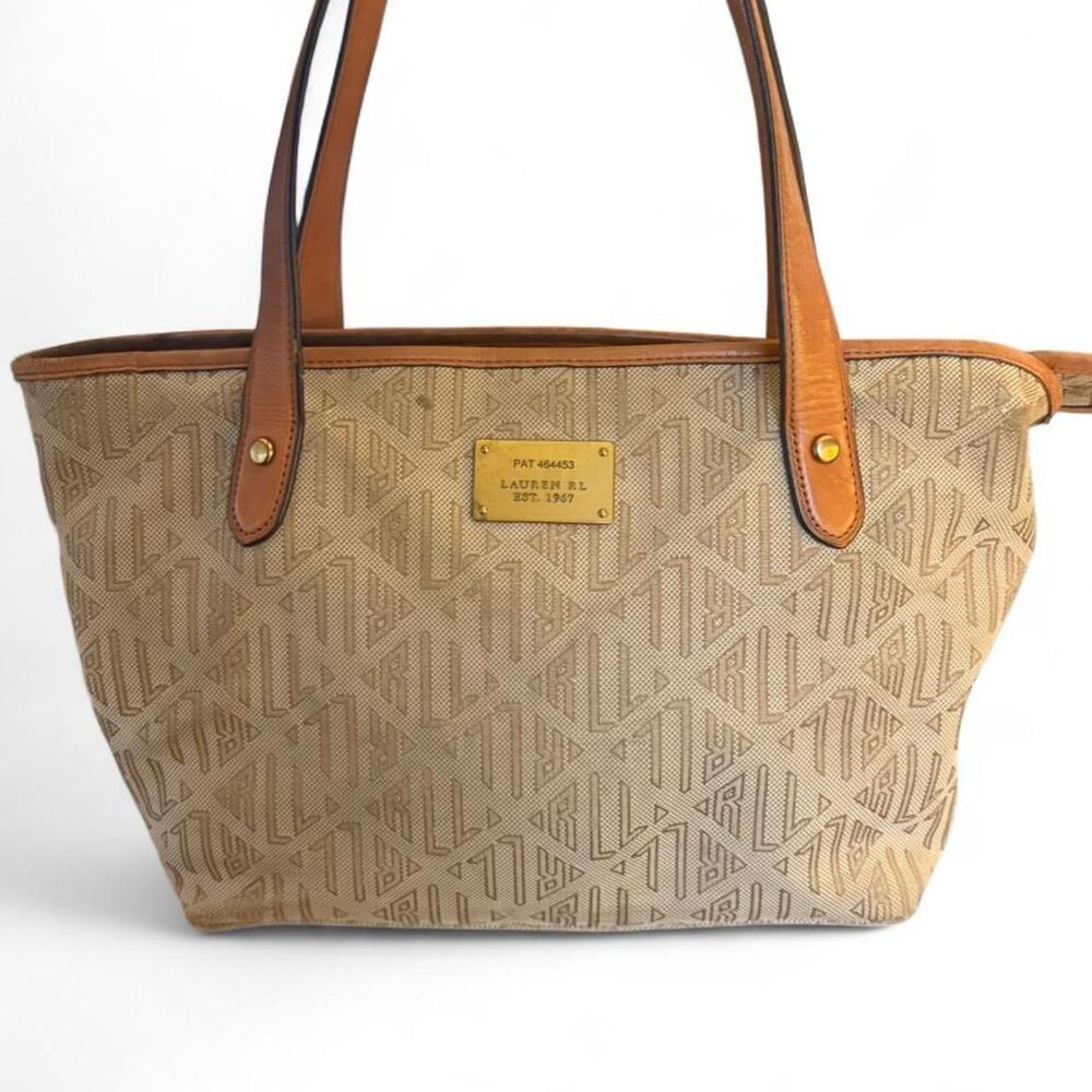 Vintage Ralph Lauren Canvas Handbag